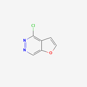 molecular formula C6H3ClN2O B11785740 4-Chlorofuro[2,3-d]pyridazine 