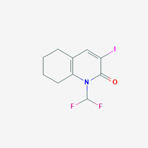 molecular formula C10H10F2INO B11785745 1-(Difluoromethyl)-3-iodo-5,6,7,8-tetrahydroquinolin-2(1H)-one 