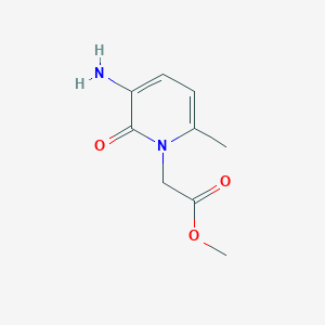 molecular formula C9H12N2O3 B11785766 Methyl2-(3-amino-6-methyl-2-oxopyridin-1(2H)-yl)acetate 
