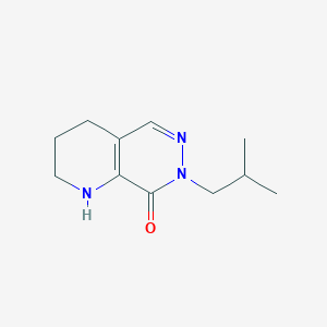molecular formula C11H17N3O B11786080 7-Isobutyl-1,2,3,4-tetrahydropyrido[2,3-d]pyridazin-8(7H)-one 