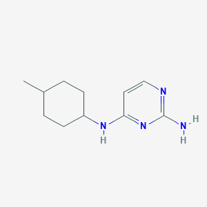 molecular formula C11H18N4 B11786122 N4-(trans-4-methylcyclohexyl)pyrimidine-2,4-diamine 