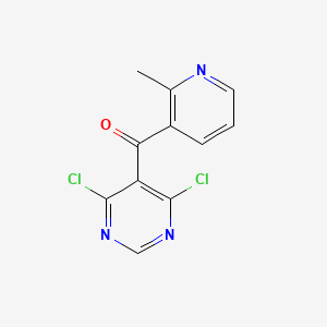 molecular formula C11H7Cl2N3O B11786148 (4,6-Dichloropyrimidin-5-yl)(2-methylpyridin-3-yl)methanone 