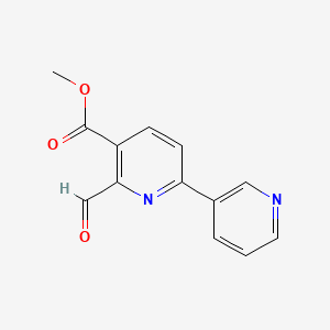 molecular formula C13H10N2O3 B11786253 Methyl6-formyl-[2,3'-bipyridine]-5-carboxylate 