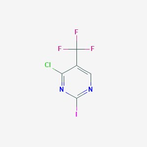molecular formula C5HClF3IN2 B11786281 4-Chloro-2-iodo-5-(trifluoromethyl)pyrimidine 