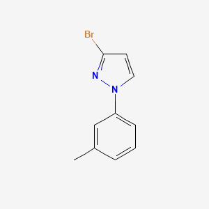 molecular formula C10H9BrN2 B11786319 3-Bromo-1-(m-tolyl)-1H-pyrazole 