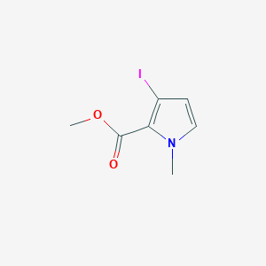 molecular formula C7H8INO2 B11786509 Methyl 3-iodo-1-methyl-1H-pyrrole-2-carboxylate 