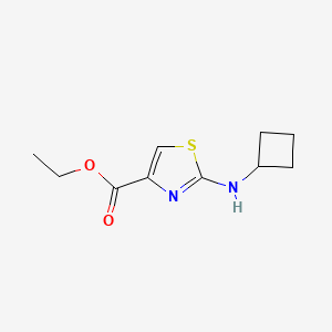 molecular formula C10H14N2O2S B11786578 Ethyl 2-(cyclobutylamino)thiazole-4-carboxylate 