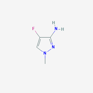molecular formula C4H6FN3 B11786582 4-Fluoro-1-methyl-1H-pyrazol-3-amine CAS No. 1935524-77-8