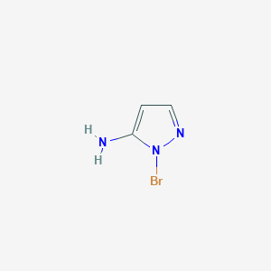 molecular formula C3H4BrN3 B11786750 1-bromo-1H-pyrazol-5-amine 