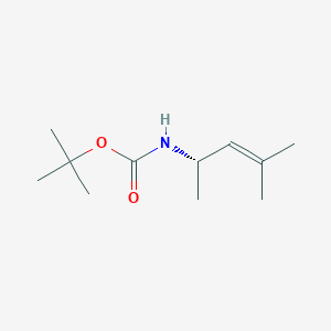 Carbamic acid, (1,3-dimethyl-2-butenyl)-, 1,1-dimethylethyl ester, (S)-(9CI)