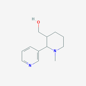 molecular formula C12H18N2O B11787041 (1-Methyl-2-(pyridin-3-yl)piperidin-3-yl)methanol 