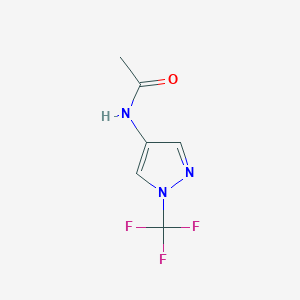 molecular formula C6H6F3N3O B11787213 N-(1-(Trifluoromethyl)-1H-pyrazol-4-yl)acetamide 