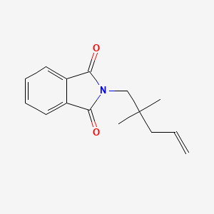molecular formula C15H17NO2 B11787234 2-(2,2-Dimethylpent-4-EN-1-YL)isoindoline-1,3-dione 