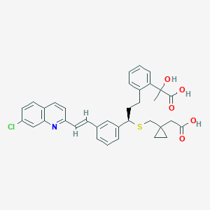 2-((3R)-3-(((1-(Carboxymethyl)cyclopropyl)methyl)thio)-3-(3-((1E)-2-(7-chloro-2-quinolinyl)ethenyl)phenyl)propyl)-alpha-hydroxy-alpha-methylbenzeneacetic acid