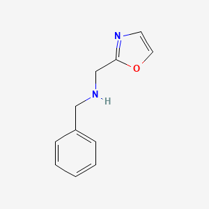 molecular formula C11H12N2O B11787779 N-Benzyl-1-(oxazol-2-YL)methanamine 