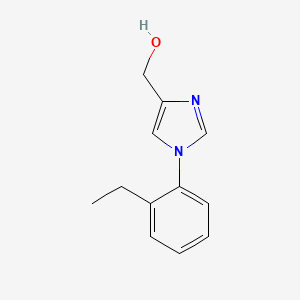 molecular formula C12H14N2O B11787879 (1-(2-Ethylphenyl)-1H-imidazol-4-yl)methanol 