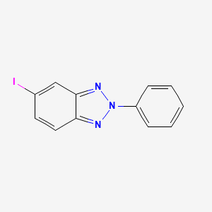 molecular formula C12H8IN3 B11787900 5-Iodo-2-phenyl-2H-benzo[d][1,2,3]triazole 