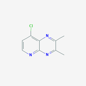 molecular formula C9H8ClN3 B11787956 8-Chloro-2,3-dimethylpyrido[2,3-b]pyrazine 