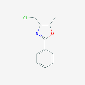 molecular formula C11H10ClNO B011788 4-(Chloromethyl)-5-methyl-2-phenyl-1,3-oxazole CAS No. 103788-61-0