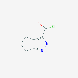 2-Methyl-2,4,5,6-tetrahydrocyclopenta[c]pyrazole-3-carbonyl chloride