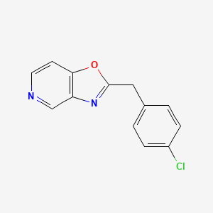 molecular formula C13H9ClN2O B11788125 2-(4-Chlorobenzyl)oxazolo[4,5-c]pyridine 