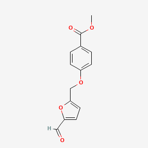 molecular formula C14H12O5 B11788267 Methyl 4-((5-formylfuran-2-yl)methoxy)benzoate 