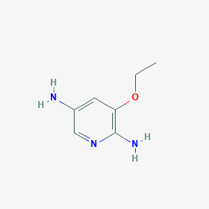 molecular formula C7H11N3O B11788397 3-Ethoxypyridine-2,5-diamine 