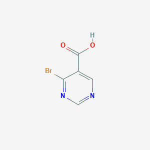 molecular formula C5H3BrN2O2 B11788475 4-Bromo-5-pyrimidinecarboxylic acid 