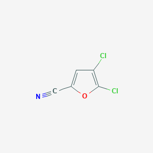 molecular formula C5HCl2NO B11788564 4,5-Dichlorofuran-2-carbonitrile 