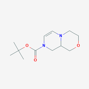 molecular formula C12H20N2O3 B11788875 tert-Butyl 3,4,9,9a-tetrahydropyrazino[2,1-c][1,4]oxazine-8(1H)-carboxylate 