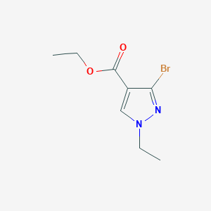 molecular formula C8H11BrN2O2 B11788938 Ethyl 3-bromo-1-ethyl-1H-pyrazole-4-carboxylate 