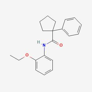 molecular formula C20H23NO2 B1178902 N-(2-ethoxyphenyl)-1-phenylcyclopentanecarboxamide 