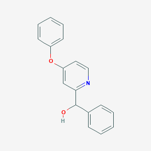 molecular formula C18H15NO2 B11789095 (4-Phenoxypyridin-2-yl)(phenyl)methanol 