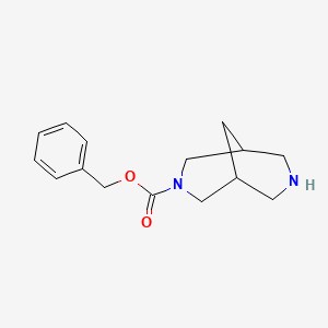 molecular formula C15H20N2O2 B11789397 Benzyl 3,7-diazabicyclo[3.3.1]nonane-3-carboxylate 