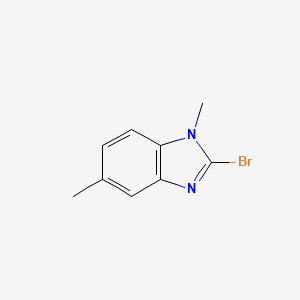 molecular formula C9H9BrN2 B11789432 2-Bromo-1,5-dimethyl-1H-benzo[d]imidazole 