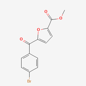 molecular formula C13H9BrO4 B11789583 Methyl5-(4-bromobenzoyl)furan-2-carboxylate 