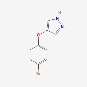 molecular formula C9H7BrN2O B11790104 4-(4-Bromophenoxy)-1H-pyrazole 