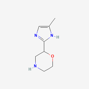 molecular formula C8H13N3O B11790187 2-(4-Methyl-1H-imidazol-2-yl)morpholine 