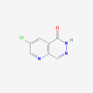 molecular formula C7H4ClN3O B11790249 3-Chloropyrido[2,3-d]pyridazin-5(6H)-one 