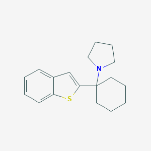 1-[1-(1-Benzothiophen-2-yl)cyclohexyl]pyrrolidine