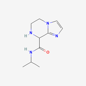 molecular formula C10H16N4O B11790529 N-Isopropyl-5,6,7,8-tetrahydroimidazo[1,2-a]pyrazine-8-carboxamide 