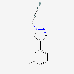 molecular formula C13H12N2 B11790761 1-(Prop-2-yn-1-yl)-4-(m-tolyl)-1H-pyrazole 