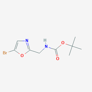 molecular formula C9H13BrN2O3 B11790802 Tert-butyl ((5-bromooxazol-2-YL)methyl)carbamate CAS No. 1454907-17-5