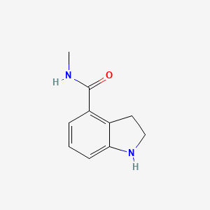 molecular formula C10H12N2O B11790980 N-Methylindoline-4-carboxamide 