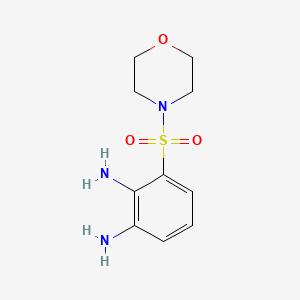 molecular formula C10H15N3O3S B11791049 3-(Morpholinosulfonyl)benzene-1,2-diamine 