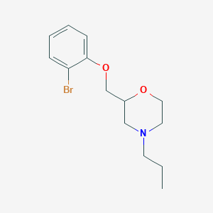 molecular formula C14H20BrNO2 B11791068 2-((2-Bromophenoxy)methyl)-4-propylmorpholine 