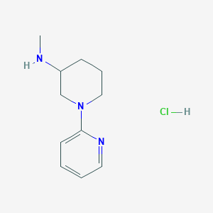 molecular formula C11H18ClN3 B11791098 N-methyl-1-(pyridin-2-yl)piperidin-3-amine hydrochloride 