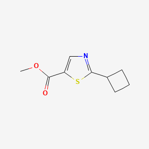 molecular formula C9H11NO2S B11791231 Methyl 2-cyclobutylthiazole-5-carboxylate 