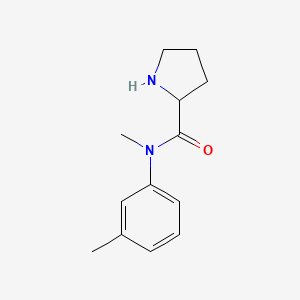 molecular formula C13H18N2O B11791395 N-Methyl-N-(m-tolyl)pyrrolidine-2-carboxamide 