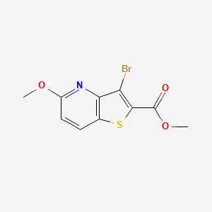 molecular formula C10H8BrNO3S B11791500 Methyl 3-bromo-5-methoxythieno[3,2-B]pyridine-2-carboxylate 